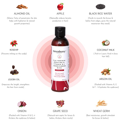 Greenberry Organics Silk Protein Keratine & Vitamin B5 Conditioner