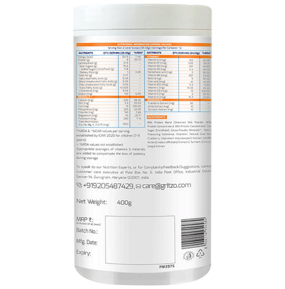 Gritzo SuperMilk Daily Nutrition 7-12 Yrs Girls Double Chocolate