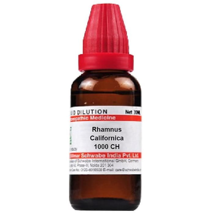 Dr Willmar Schwabe India Rhamnus Californica Dilution 1000 CH - Classic Derma