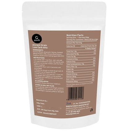 Growfit Ancient Grain Low Carb Atta