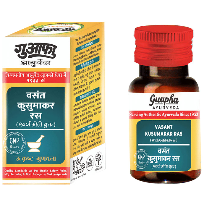 Guapha Ayurveda Vasant Kusumakar Ras (with Gold)
