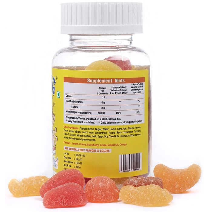 Gummiking Vitamin D gummies Good Source of Calcium Absorption Gummy