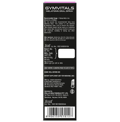 Gymvitals Deepsleep Melatonin Oral Spray
