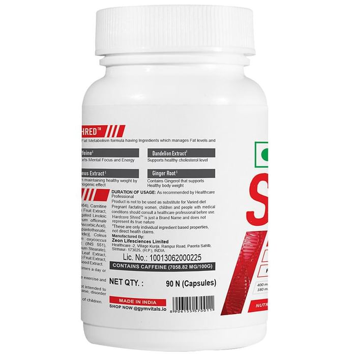 Gymvitals Hard Core Shred Capsule