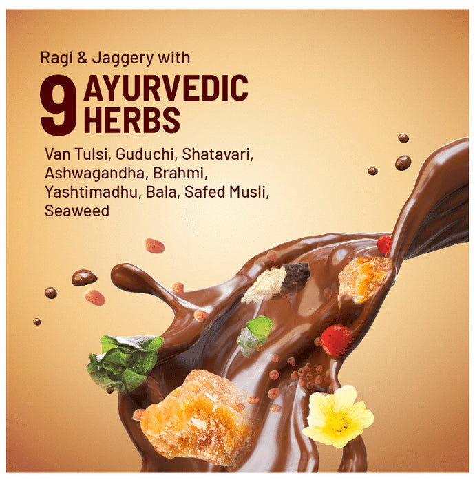 Gynoveda Ayurvedic Multi Vitamin Malt (250gm Each) for Strength & Energy | Ragi & Jaggery Chocolate