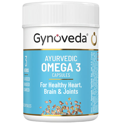 Gynoveda Ayurvedic Omega 3 Capsule (30 Each) - Classic Derma