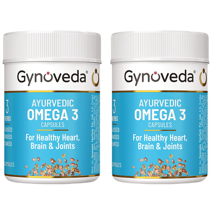 Gynoveda Ayurvedic Omega 3 Capsule (30 Each) - Classic Derma