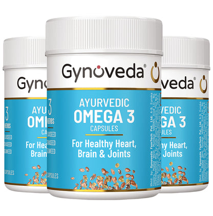 Gynoveda Ayurvedic Omega 3 Capsule (30 Each) - Classic Derma