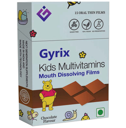 Gyrix Kids Multivitamin Oral Thin Film Chocolate - Classic Derma