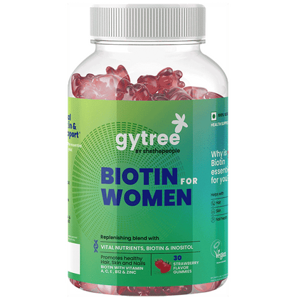 Gytree Biotin Gummies for Women Strawberry - Classic Derma