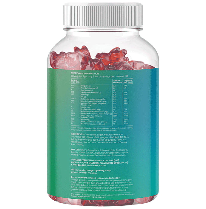 Gytree Biotin Gummies for Women Strawberry