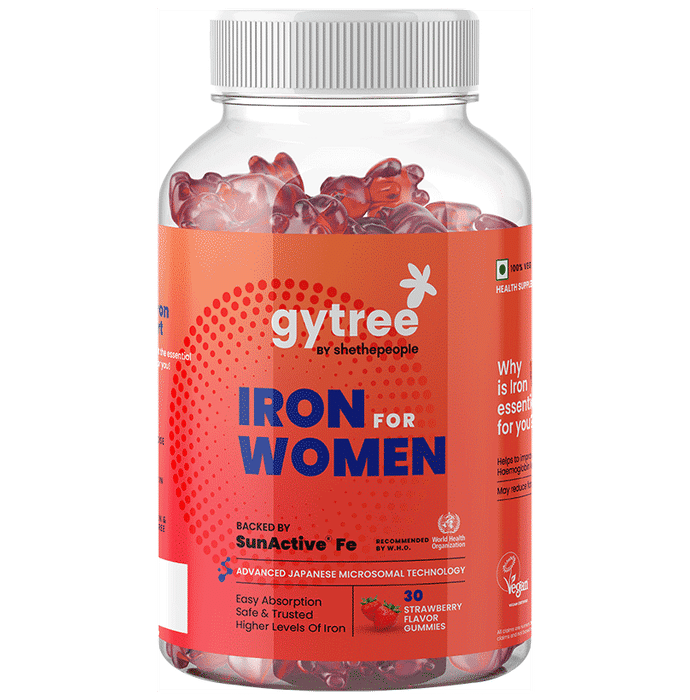Gytree Iron For Women Gummy Strawberry - Classic Derma
