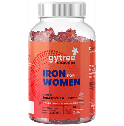 Gytree Iron For Women Gummy Strawberry - Classic Derma