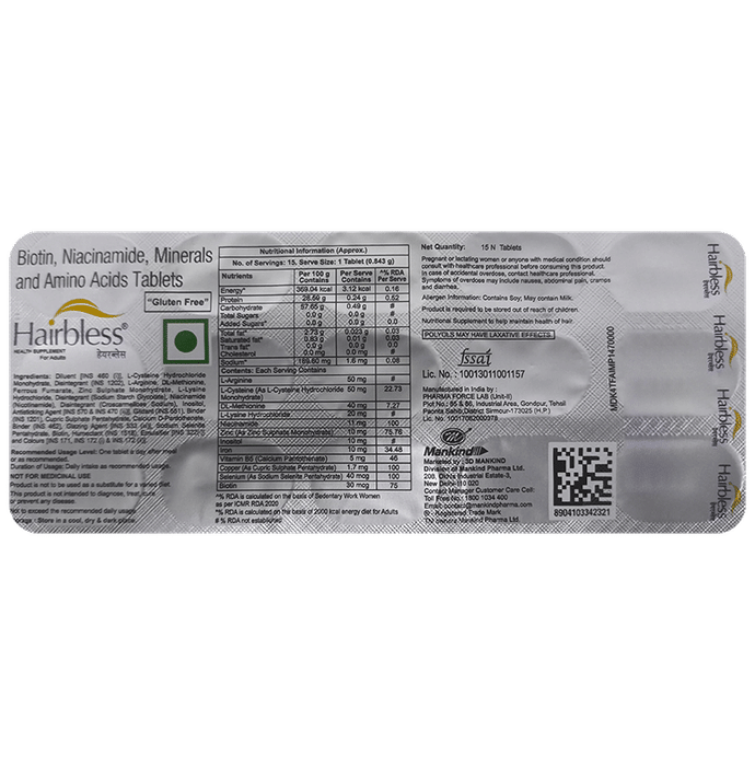Buy Hairbless Tablet Online | Classic Derma – Classic Derma-UAE