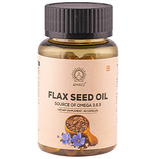 Amayu Flax Seed Oil Source of Omega 3,6,9 Capsule - Classic Derma