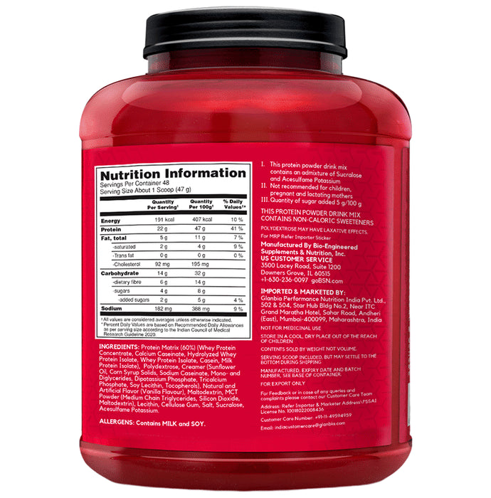 BSN Syntha-6 Protein | For Muscle Building & Recovery | Powder Vanilla Icecream