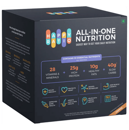 Happy Ratio All-In-One Health Shake (50gm Each) Coffee - Classic Derma