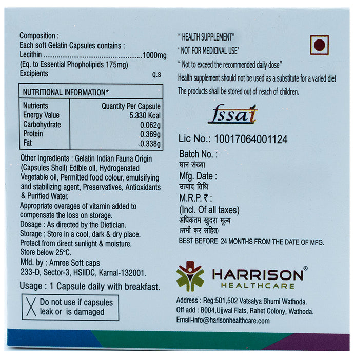 Harison Healthcare Emulsifer-L Softgel Capsule
