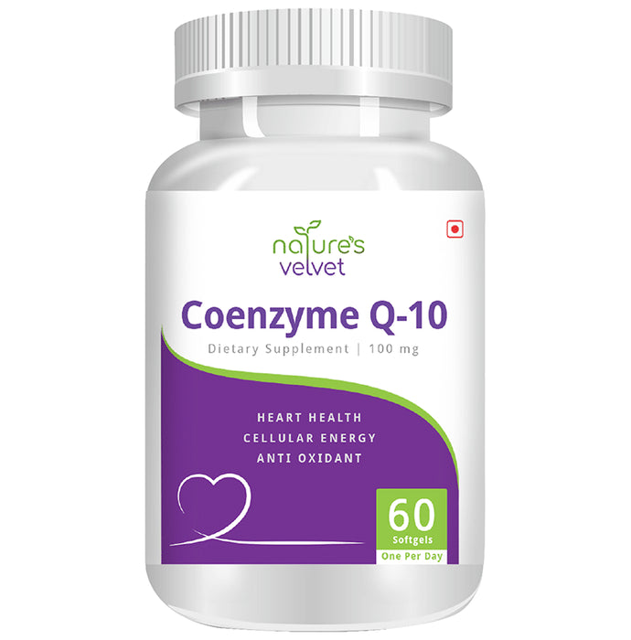 Nature's Velvet Coenzyme Q-10 100mg Softgels - Classic Derma