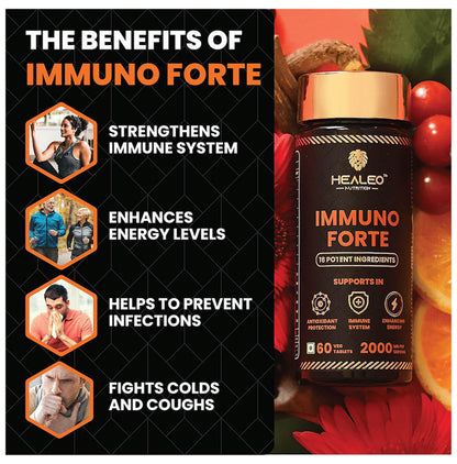 Healeo Nutrition Immuno Forte 2000mg Veg Tablet