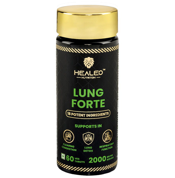 Healeo Nutrition Lung Forte Veg Tablet - Classic Derma
