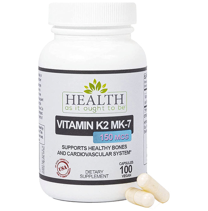 Health As It Ought To Be Vitamin K2 MK-7 150mcg Vegan Capsule - Classic Derma
