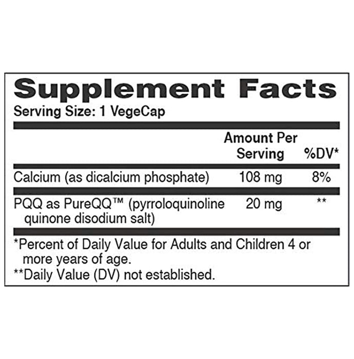 Health Thru Nutrition PQQ 20mg Vege Cap