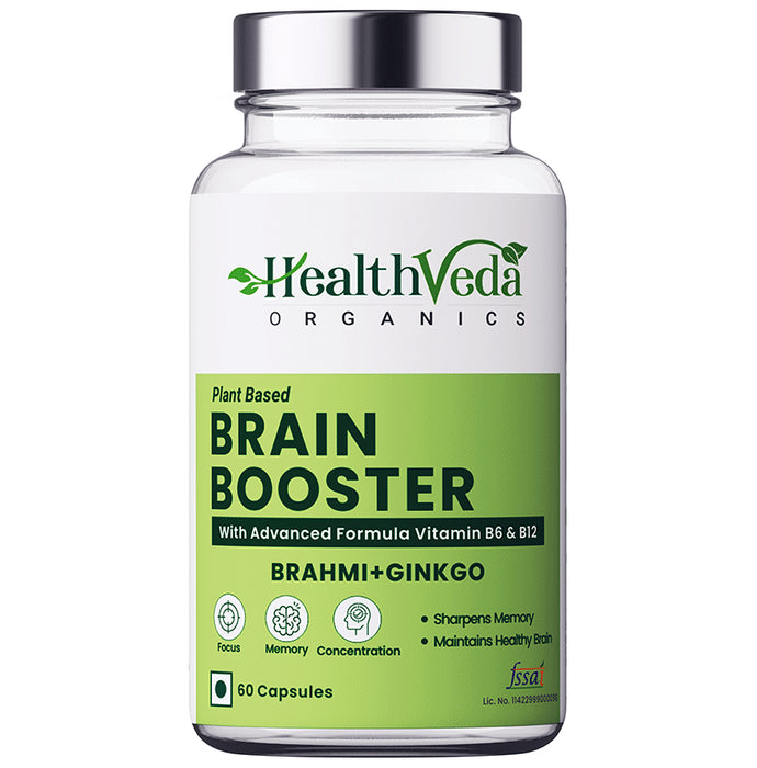 Buy Health Veda Organics Brain Booster Capsule Online | Classic Derma ...
