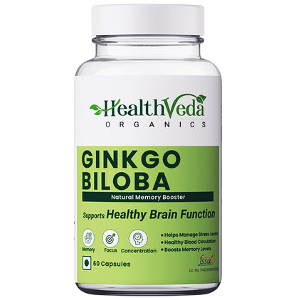 Health Veda Organics Ginkgo Biloga Capsule - Classic Derma