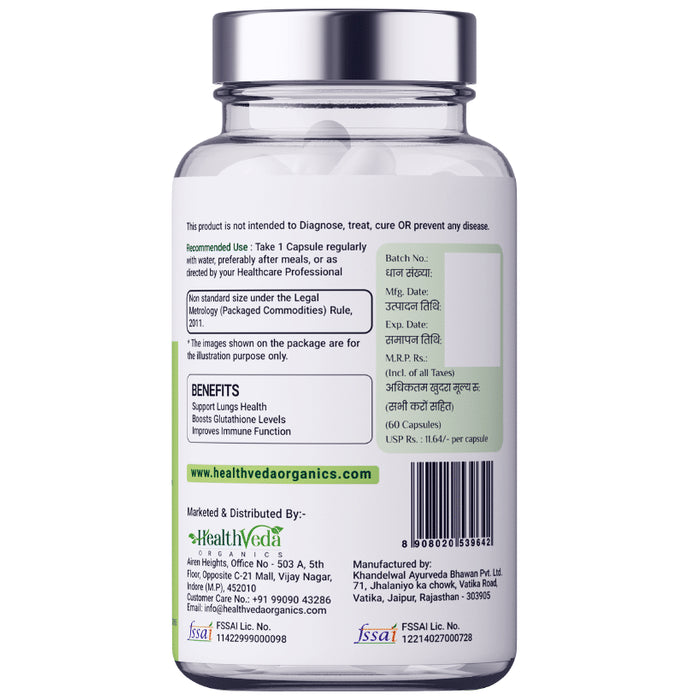 Health Veda Organics N-Acetyl L-Cysteine Capsule