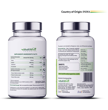 Health Veda Organics Omega 3 6 9 Capsule