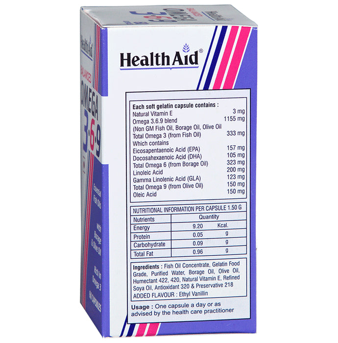 HealthAid Balanced Omega 3,6,9 Capsule