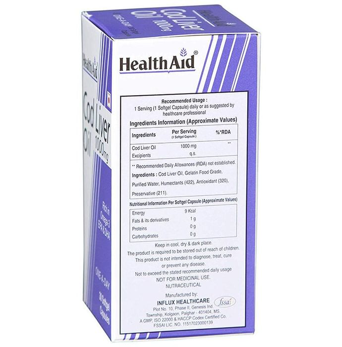 Healthaid Cod Liver Oil 1000mg Capsule
