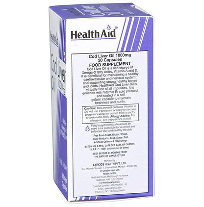 Healthaid Cod Liver Oil 1000mg Capsule