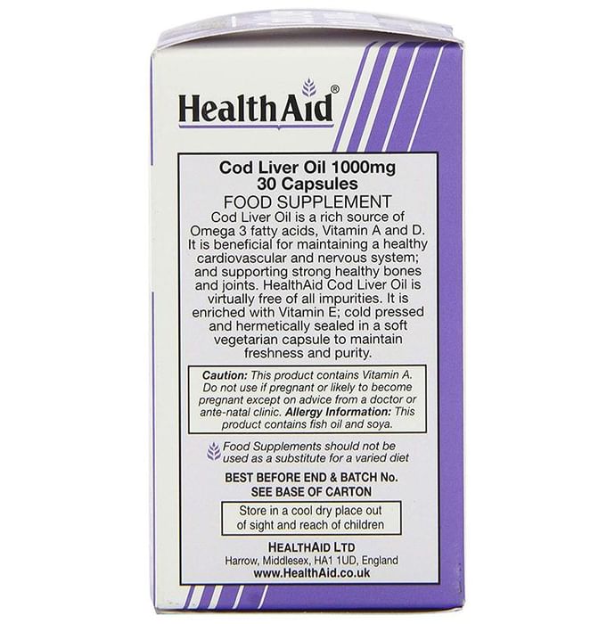 Healthaid Cod Liver Oil 1000mg Capsule