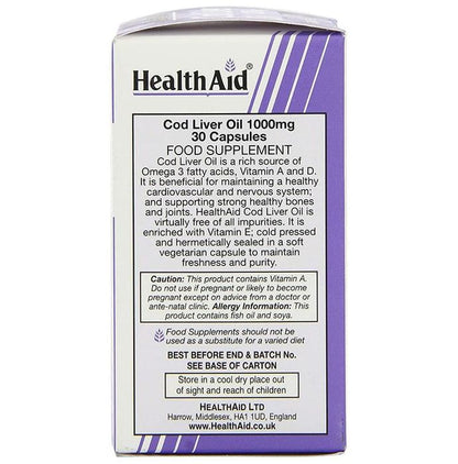 Healthaid Cod Liver Oil 1000mg Capsule