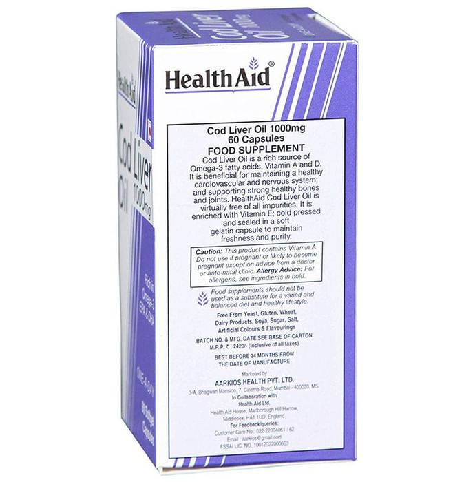 Healthaid Cod Liver Oil 1000mg Capsule