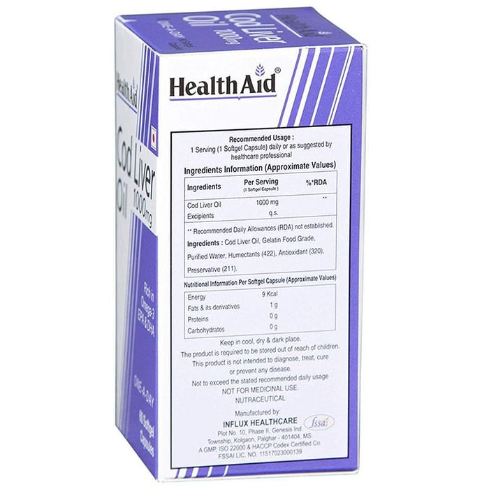 Healthaid Cod Liver Oil 1000mg Capsule