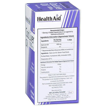 Healthaid Cod Liver Oil 1000mg Capsule