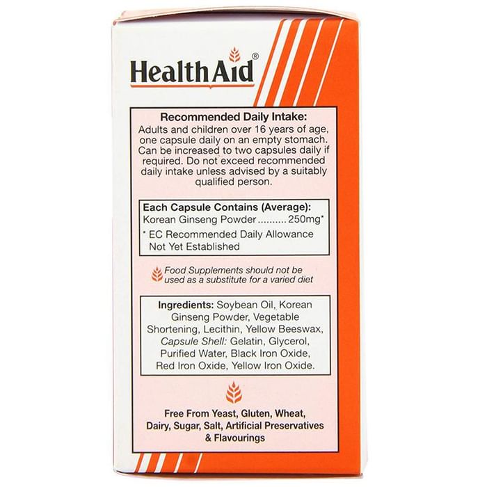 Healthaid Korean Ginseng 250mg Capsule