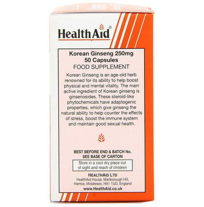 Healthaid Korean Ginseng 250mg Capsule