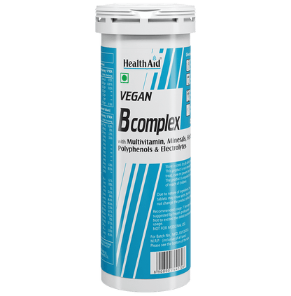 HealthAid Vegan B Complex Effervescent Tablet - Classic Derma