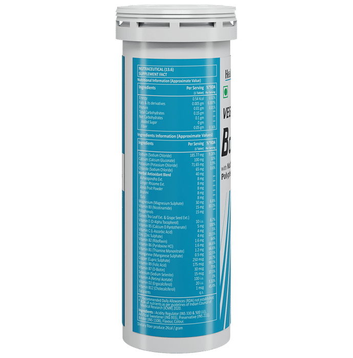 HealthAid Vegan B Complex Effervescent Tablet