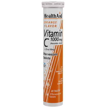 HealthAid Vitamin C 1000mg Effervescent Tablet Orange - Classic Derma