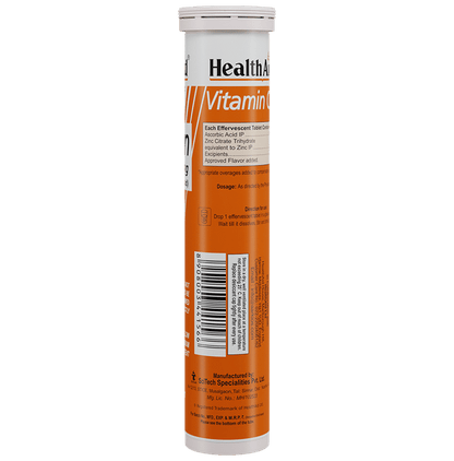 HealthAid Vitamin C 1000mg Effervescent Tablet Orange