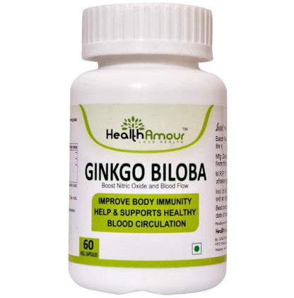 HealthAmour Ginkgo Biloba Veg Capsule - Classic Derma