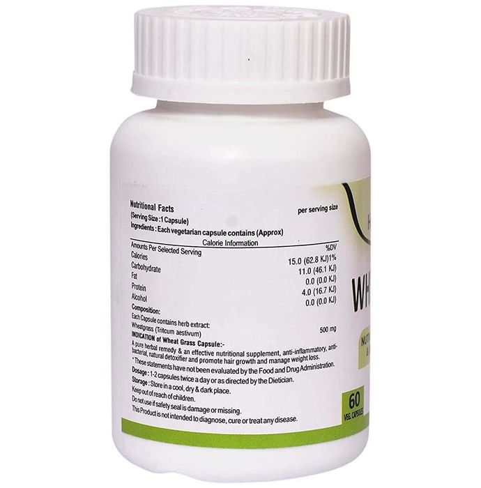 HealthAmour Wheat Grass Veg Capsule