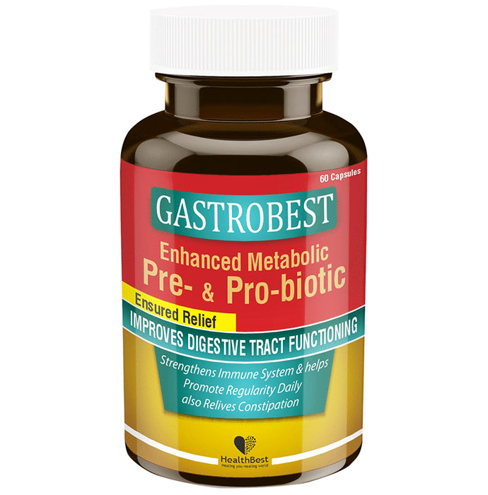 HealthBest Gastrobest Enhanced Metabolic Pre- & Pro-Biotic Capsule - Classic Derma