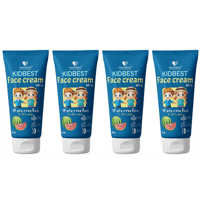 HealthBest Kidbest Face Cream SPF 15 for 3 to 13 yrs Kids (50ml Each) - Classic Derma
