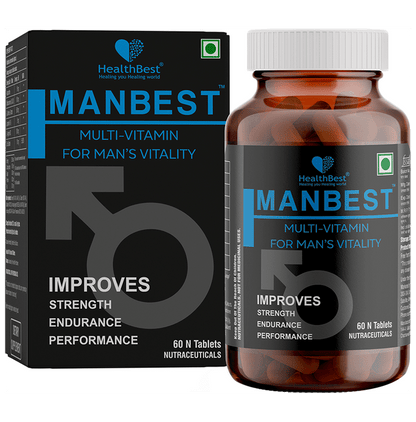 HealthBest Manbest Multi-Vitamin for Man's Vitality Tablet - Classic Derma